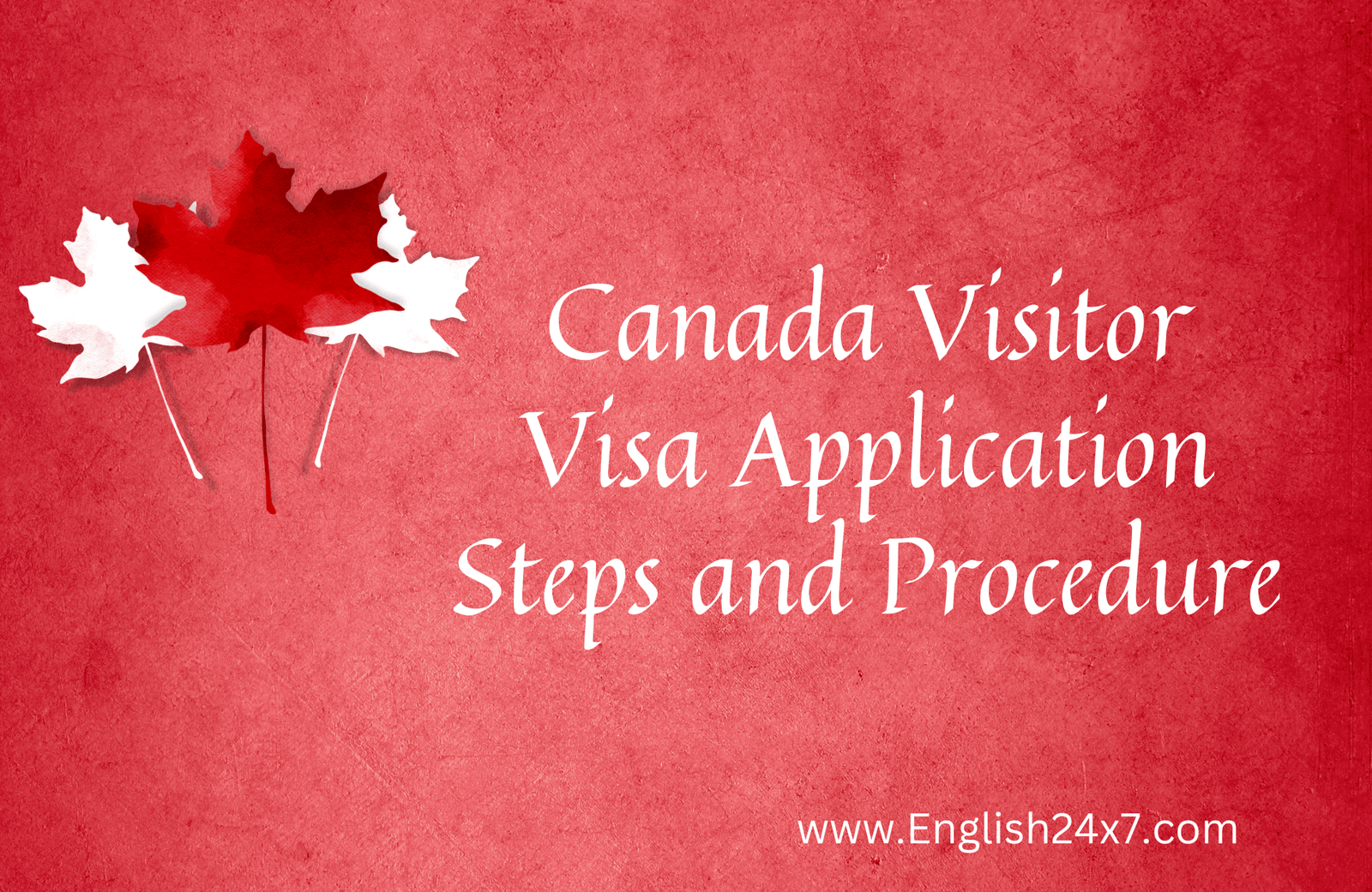 Canada Visitor Visa Application Steps And Procedure